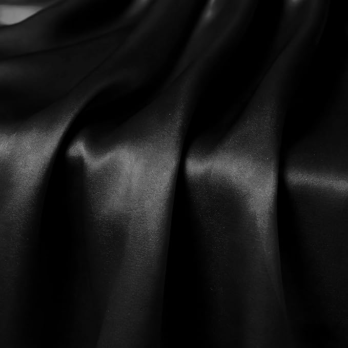 2 Pack Black Satin Table Runner 12 x 108 Inch | Ruffle Design, Luxurious Dining - Image 6