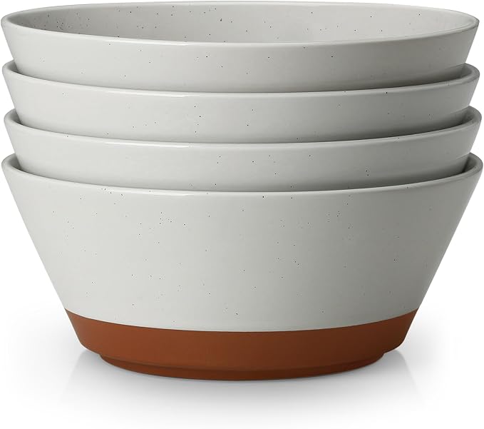 MALACASA Salad Bowls Set of 4, Soup Bowls by MALACASA