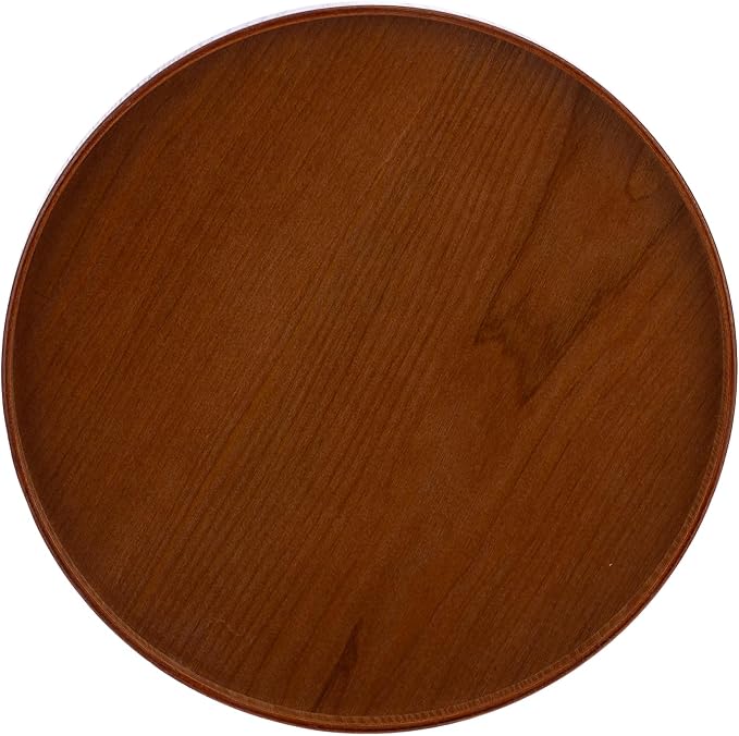 Round Trays Home Decor, 11.8" Large Round Wood Tray - Image 8