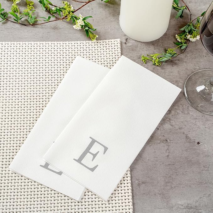 Luxenap 15.8 X 7.9 Inch Linen-Feel Guest Towels, 2000 Lettered Hand Towels - Image 6