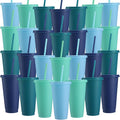 Honeydak 30 Pack Tumbler with Straw and Lid Bulk Cups by Honeydak