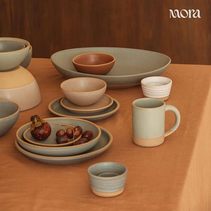 MORA Mega and Giant Serving Dishes Set of 2, 16 inch and 14 inch Ceramic - Image 6