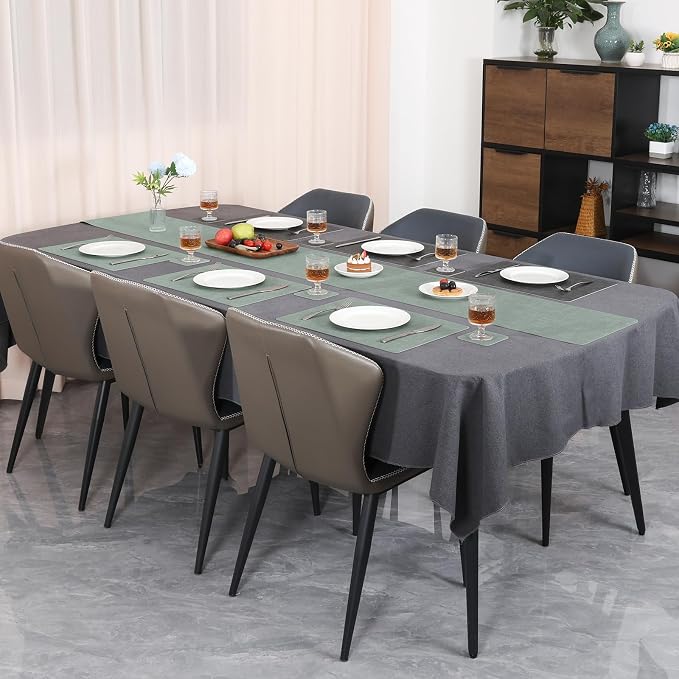 Table Runners 94 Inch Long, Dual-Sided Faux Leather Table Runner | Waterproof - Image 6