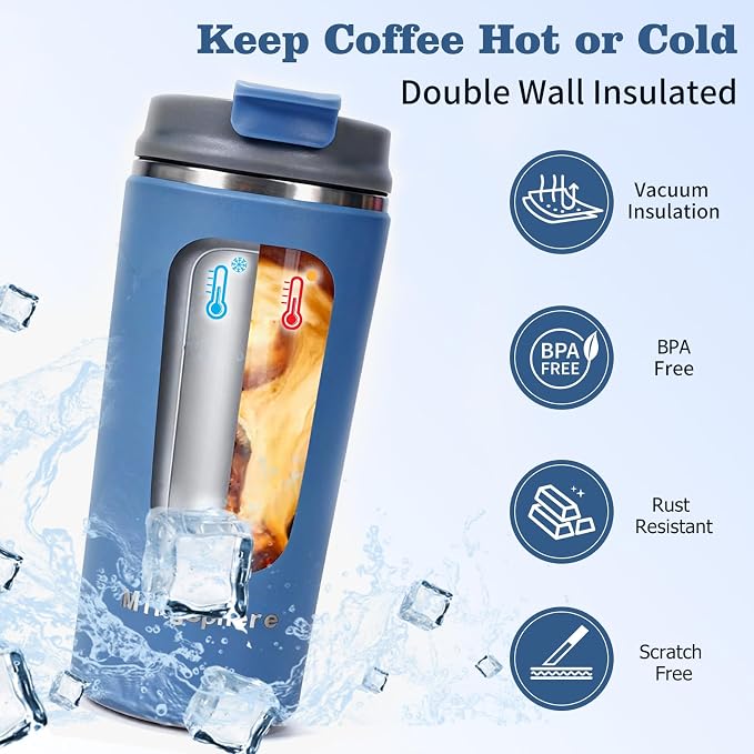 12oz Insulated Stainless Steel Coffee Tumbler - Image 4