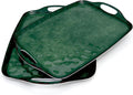 TP Melamine Serving Trays with Handles, 17” x 12”, Retro Green | Rectangular by TastePrime