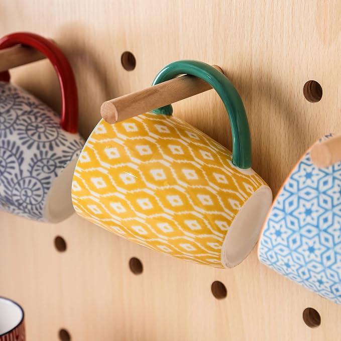 Selamica Ceramic Coffee Mugs Set of 4, 16 OZ Large Coffee Cups - Image 5