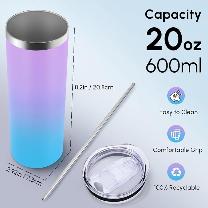 Volhoply 20 oz Skinny Tumbler - Image 2