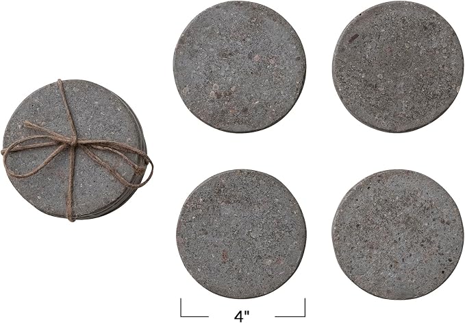 Bloomingville Concrete Coaster - Image 2
