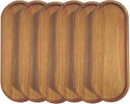 Solid Wood Serving Platters and Trays of Natural Wood by Linwnil