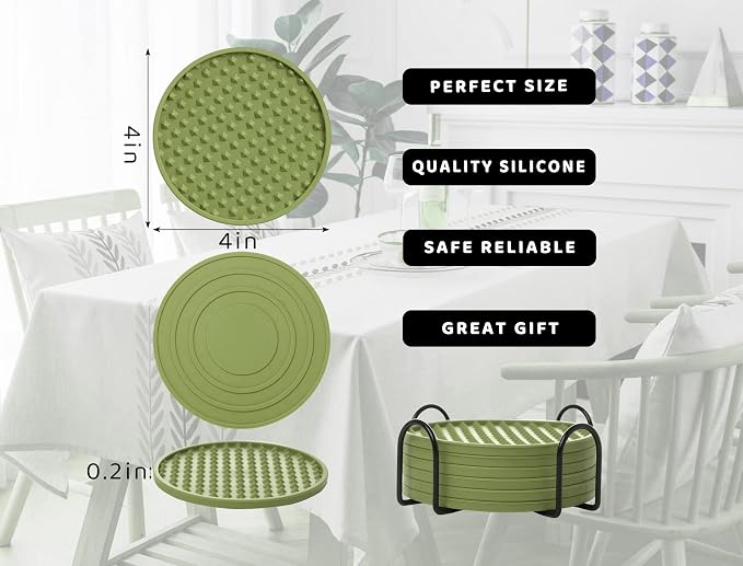 Coasters for Drinks 6 Pack Drinking Coaster - Image 6