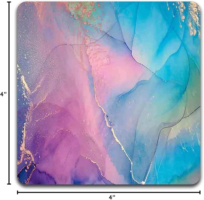 Marbling Square Coaster Set - Image 7
