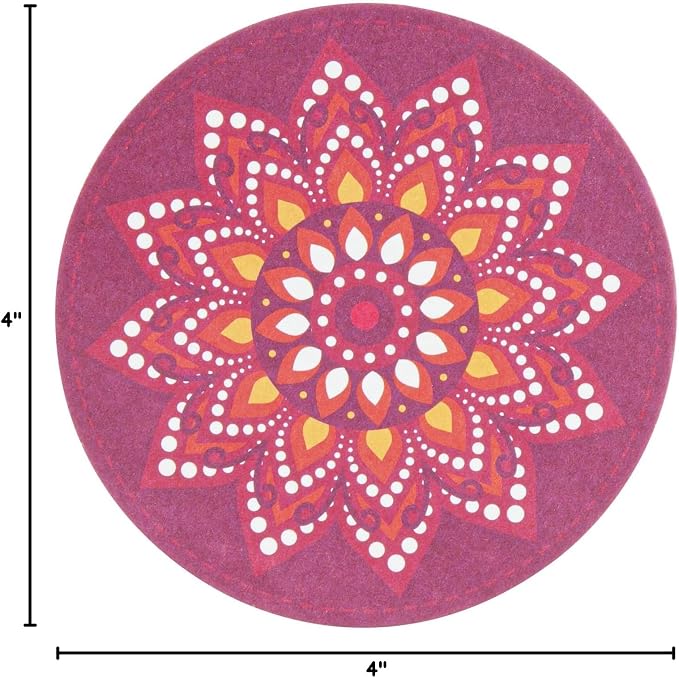 Restaurantware Round Paper Floral Coaster, 48 Pack - Image 29