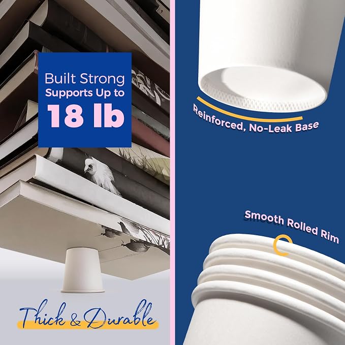 Fit Meal Prep 4 oz Disposable White Paper Cups - Image 3