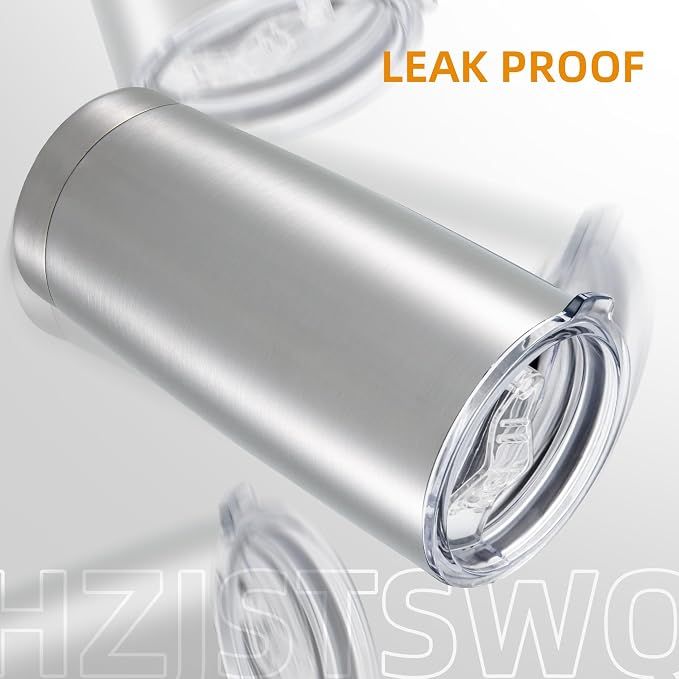 20oz Tumbler Bulk with Lid Stainless Steel Tumblers, 6 Pack | Leak Proof Lid - Image 4