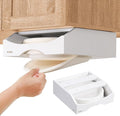 9-inch Paper Plate Dispenser Under Cabinet, Bamboo Paper Plate Holders by CKIU