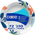Dixie Small Paper Bowls, 10 Oz, Microwave-Safe, Soak-Proof, Disposable Bowls by Unknown