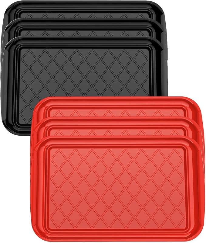 Grilling Prep & Serve Trays for Party Set of 6, Large BBQ Serving Platters | by Unknown