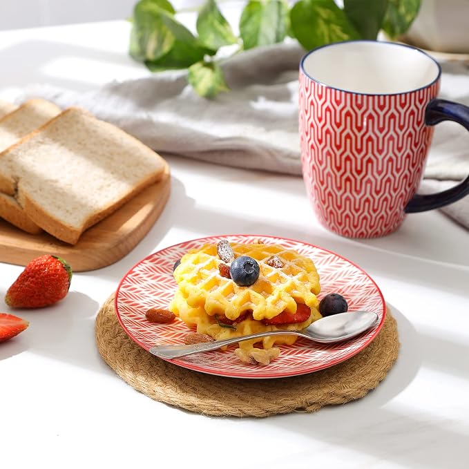 Selamica Ceramic Dessert Plates Set of 6, 6 Inch Mini Dinner Plates - Image 3