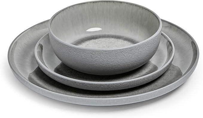Sango Asher 12-Piece Stoneware Dinnerware Set - Image 9