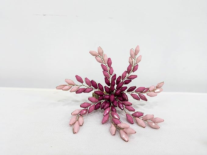 Pink Gold Beaded Napkin Ring - Image 7