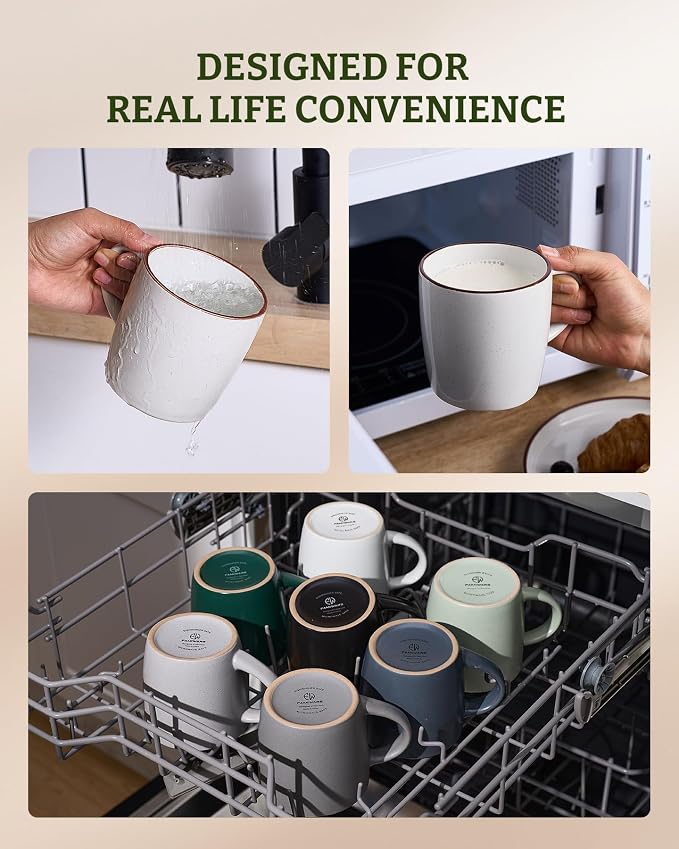 famiware Mercury Coffee Mugs 13 oz, Coffee Mugs Set of 4 - Image 6