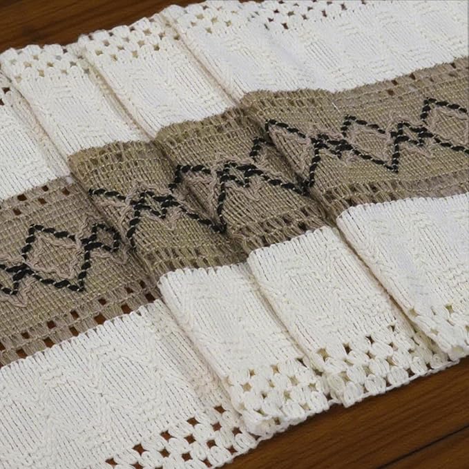 EMMTEEY Macrame Table Runner Boho Style 72 Inches Long, Scratch & Heat Resistant - Image 3