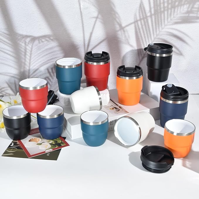 CHLJAR Espresso Cups, 4oz Insulated Espresso Cup Set of 2, Espresso Shot Cups - Image 5