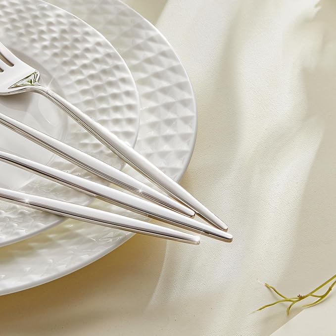 12-Piece Teaspoon Set, 18/10 Stainless Steel Dessert Spoons | Mirror Polished - Image 4