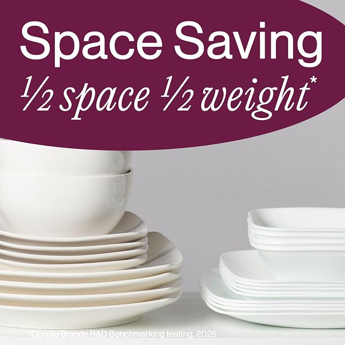 Corelle Vitrelle 6-Piece Cereal Soup Bowls, Triple Layer Glass and Chip - Image 7