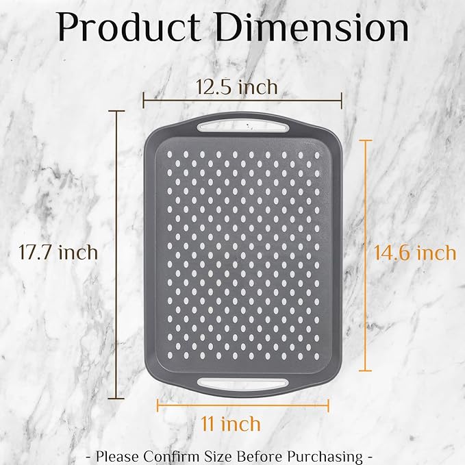 17.7" x 12.5" Anti-Slip Serving Trays - Image 2