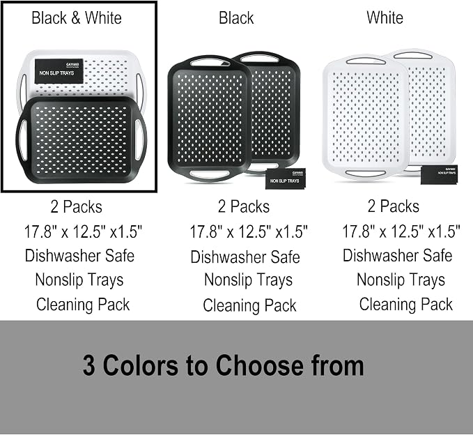 Large Anti-Slip Serving Tray - Image 7