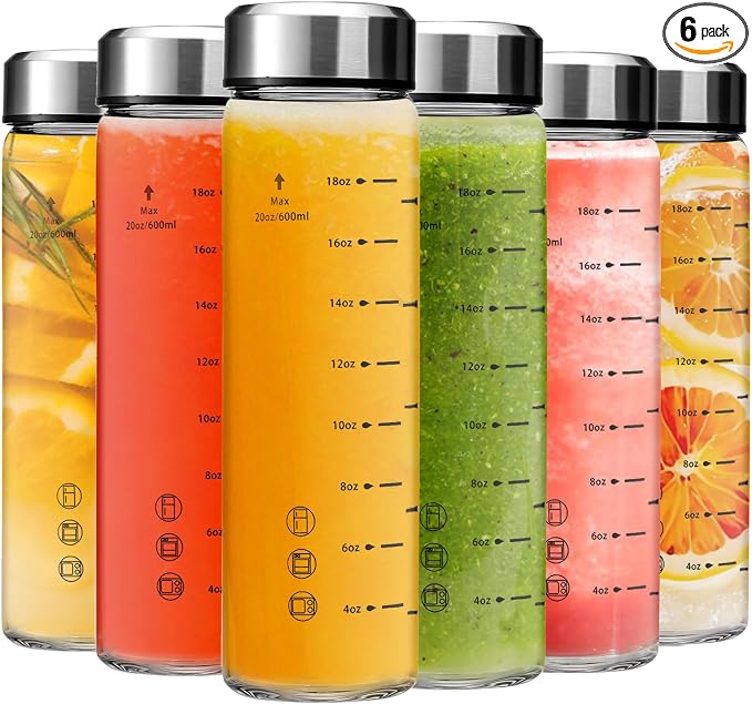 20oz Juice Bottles by Olivego