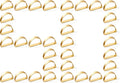 APTWOW 50PCS Gold Napkin Rings, Semicircle Metal Gold Napkin Holder Buckles by APTWOW