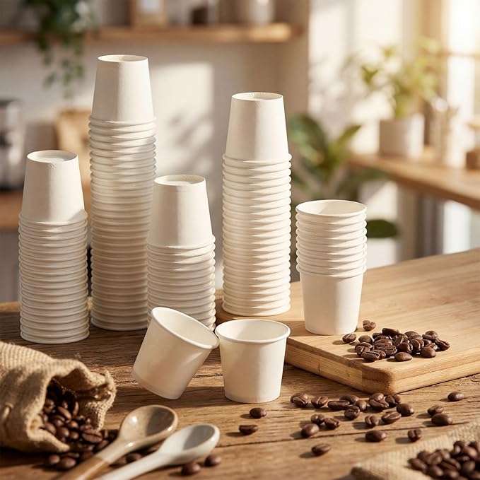 300 Pack 1oz Mini Coffee Cups Disposable Paper Cups Hot or Cold Beverage Cup - Image 4
