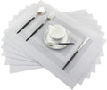 PIGCHCY Placemats Set of 6, Washable Woven Vinyl Kitchen Table Mats Non Slip by PIGCHCY