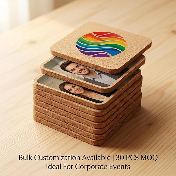 Personalized Cork Coasters – Custom Drink Coasters - Image 6