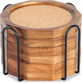 Wood Cork Coasters for Drinks Absorbent by Unknown