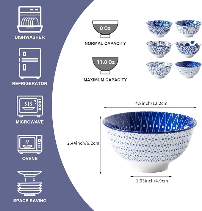 Ceramic Dessert Bowls Set - Image 4