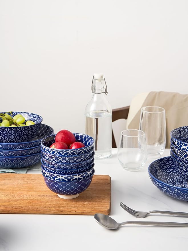 DOWAN Small Dessert Bowls Set of 6, Ice Cream Bowls 10 OZ, 4.5 Inch Ceramic - Image 6