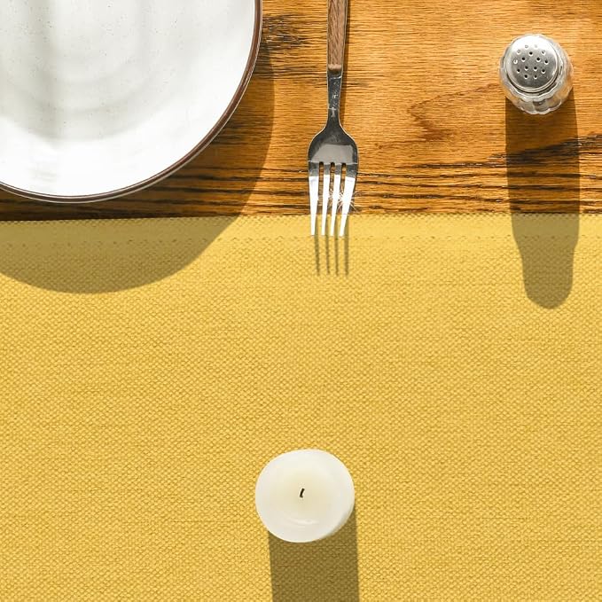 Artoid Mode Yellow Table Runner, Seasonal Summer Fall Washable Kitchen Dining - Image 8
