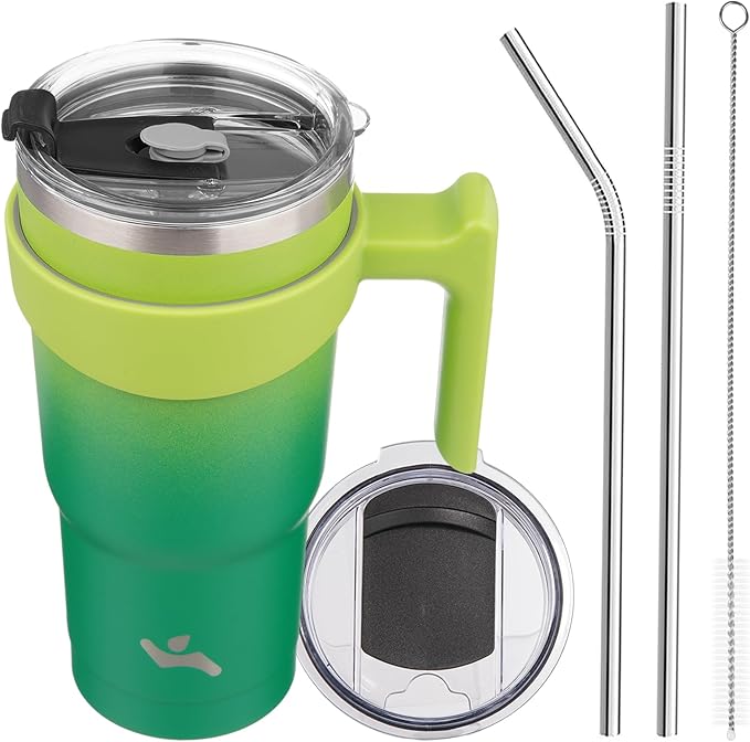 Konokyo 20 oz Tumbler with Handle and Straw, Insulated Travel Mug | Matcha by Konokyo