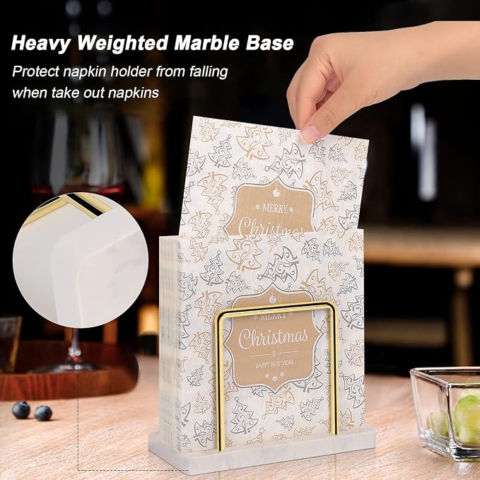 Livabber Napkin Holder, Metal Napkin Storage Modern Freestanding Tissue Paper - Image 4