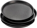 Hacaroa 4 Pack Round Restaurant Serving Trays, 11.5 Inch Plastic Food Service by Hacaroa