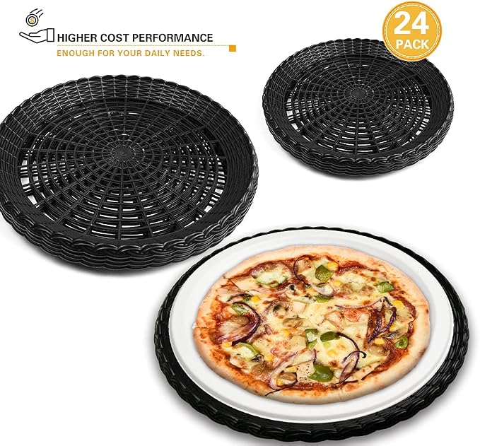 Paper Plate Holders, 8/12/24 Packs 9/10 Inch paper plate holders reusable Black - Image 2