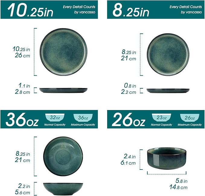 vancasso Starry Plates and Bowls Sets - Image 2