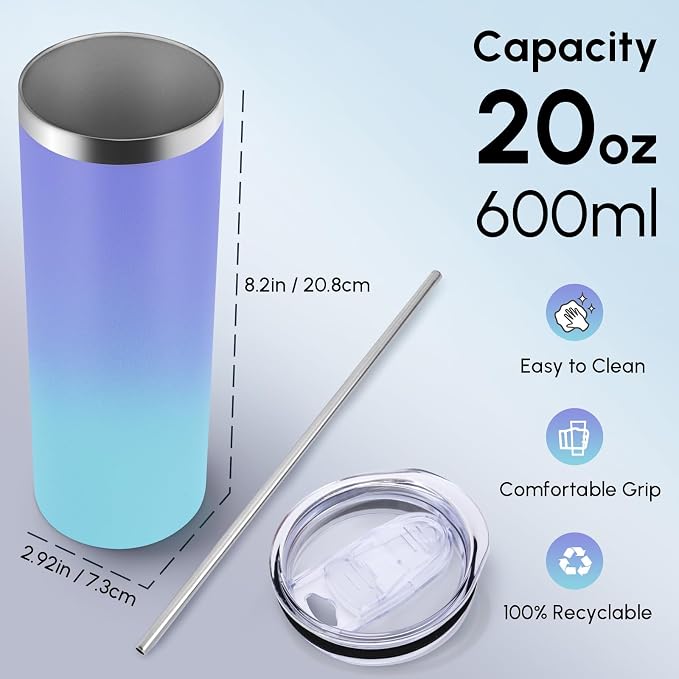 Volhoply 20 oz Skinny Tumbler - Image 2