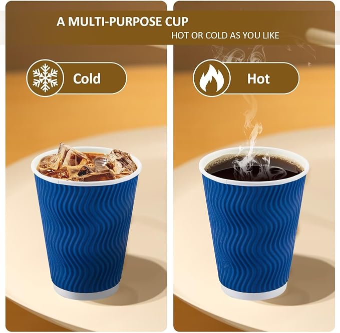Clawsoff 100 Pack 12 oz Coffee Cups - Image 6