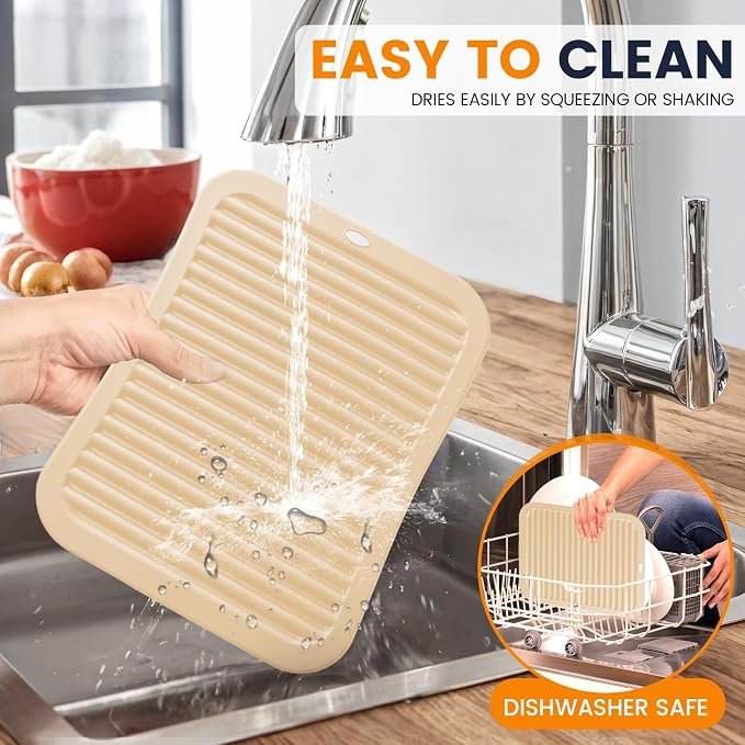 Silicone Trivet Mats 2 Heat Resistant Pot Holders Multipurpose Non-Slip Hot Pads - Image 6