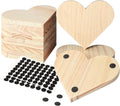 12 PCS Unfinished Wood Coasters, Solid Wooden Blanks by GOHDODD