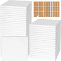 48 PCS Ceramic Tiles for Crafts, Unglazed Matte Coasters by GOHDODD